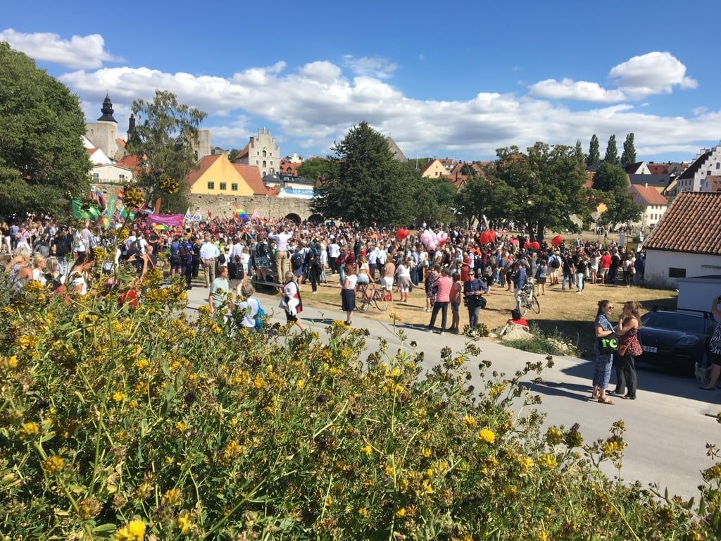Almedalen en solig dag